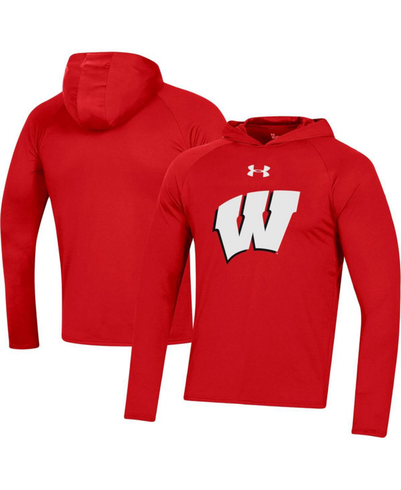 Мужское худи Under Armour с длинными рукавами и логотипом Wisconsin Badgers, красное Under Armour