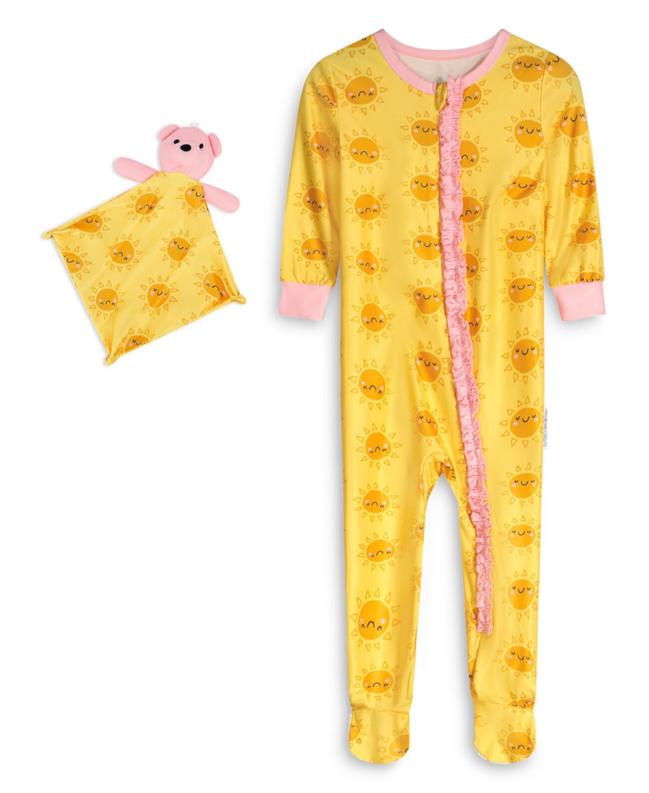 Детская Пижама Max & Olivia Для девочек Baby Girls Snug Fit Coverall One Piece with Matching Blankie Max & Olivia