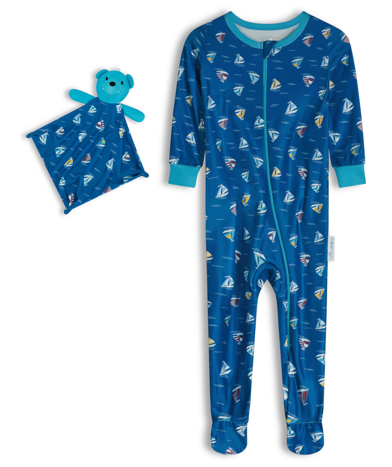 Детская Пижама Max & Olivia Для мальчиков Snug Fit Coverall One Piece с Одеяльцем Max & Olivia