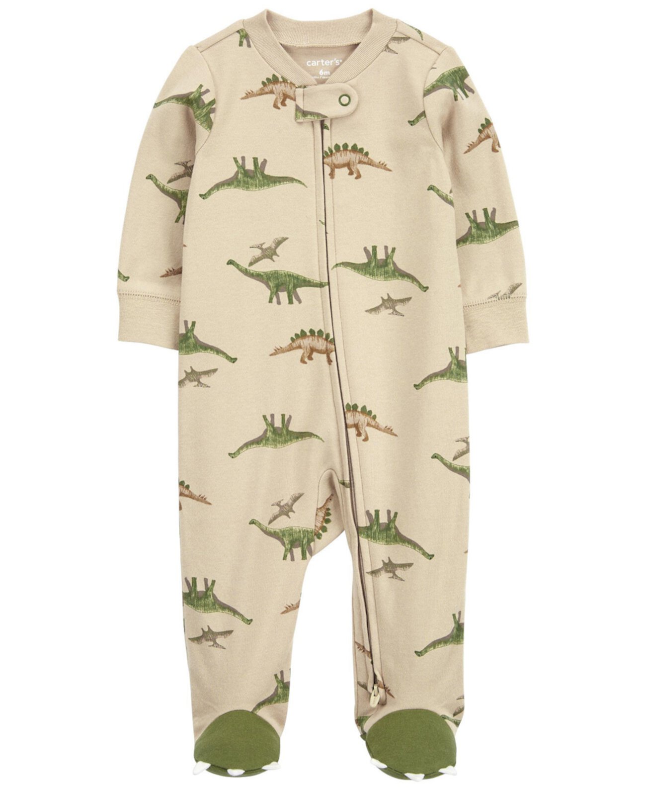 Хлопковая пижама для сна и игр с маленьким динозавром Carter's