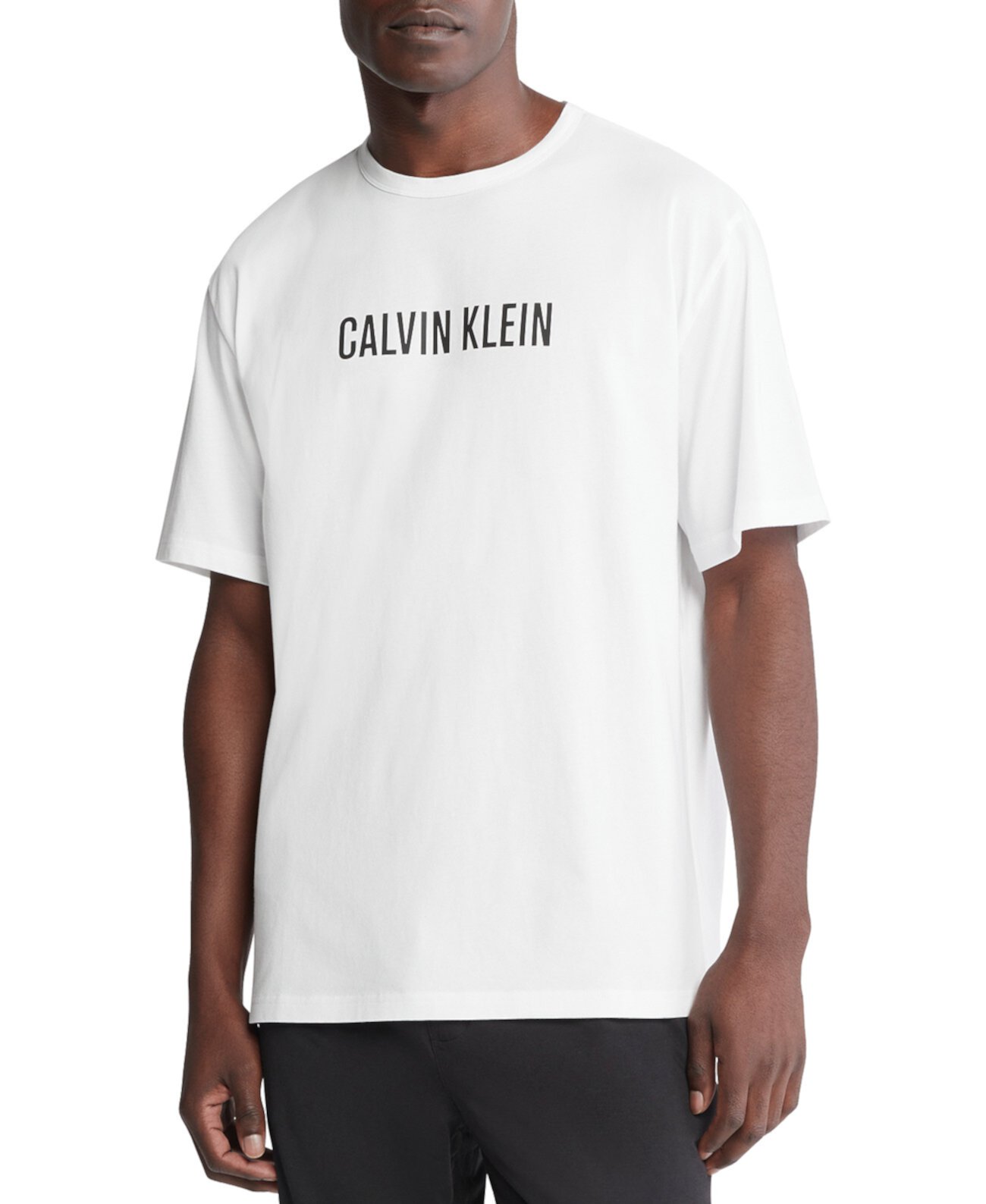 Мужская футболка с круглым вырезом и логотипом Calvin Klein