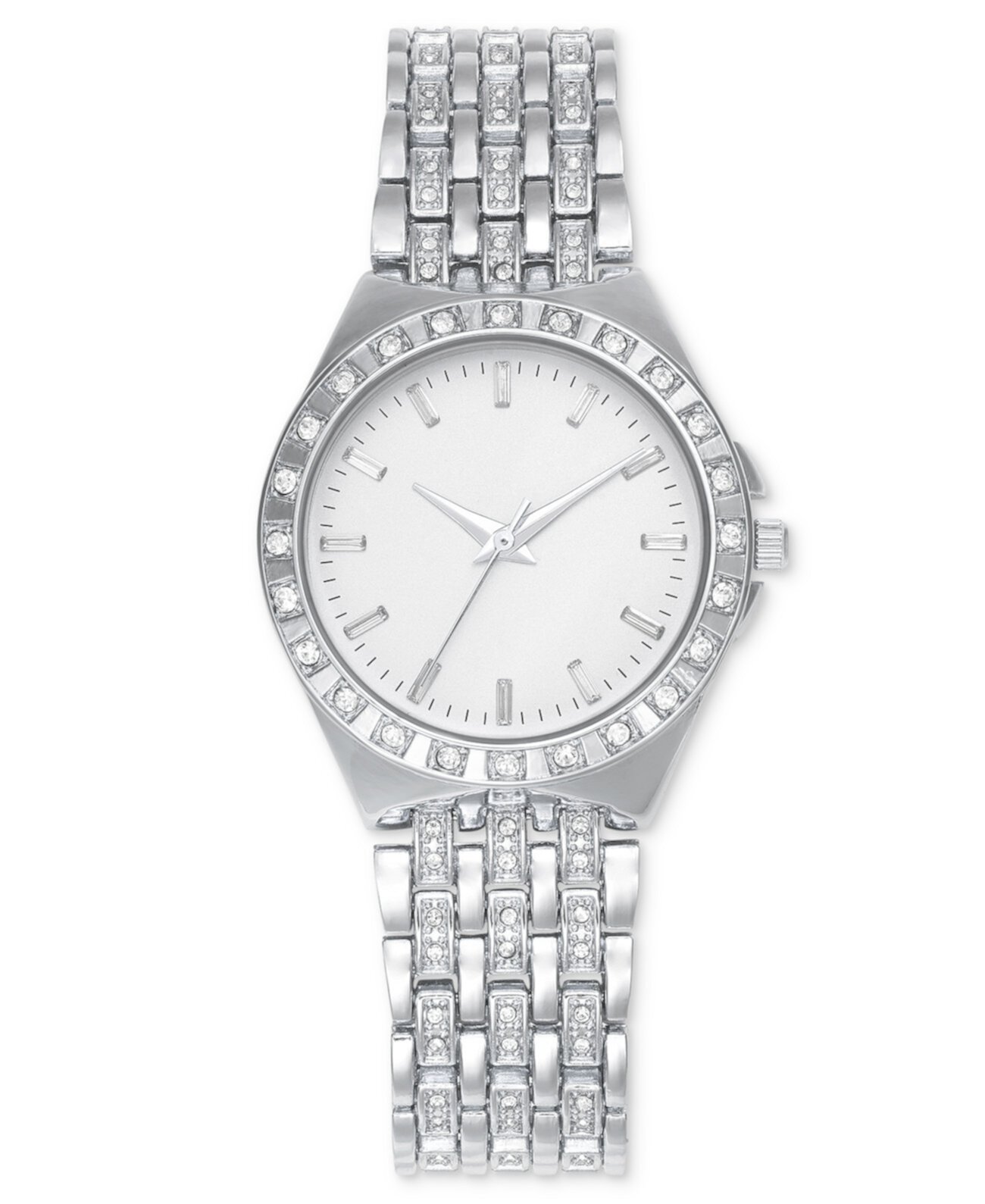 Женские часы-браслет с кристаллами серебристого цвета, 33 мм, созданные для Macy's I.N.C. International Concepts