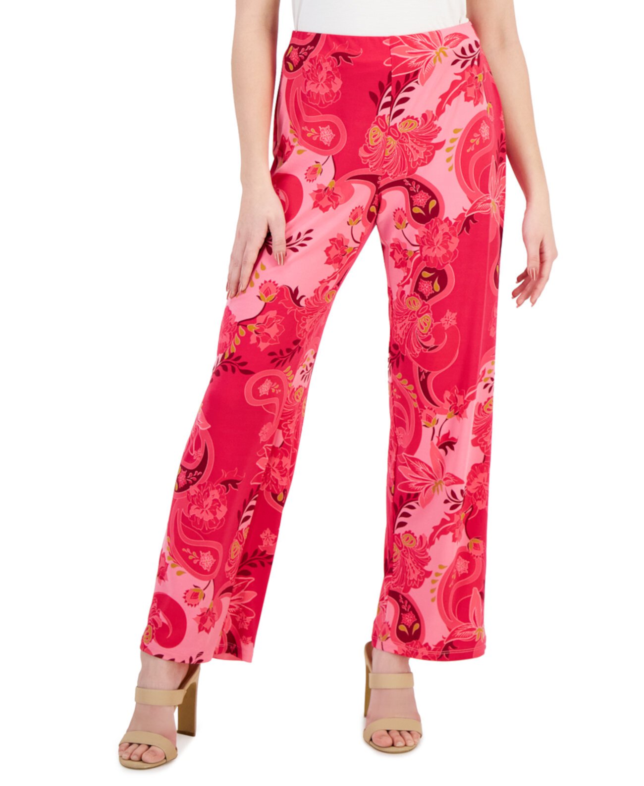 Широкие брюки Petite Glamorous Garden без застежки, созданные для Macy's J&M Collection