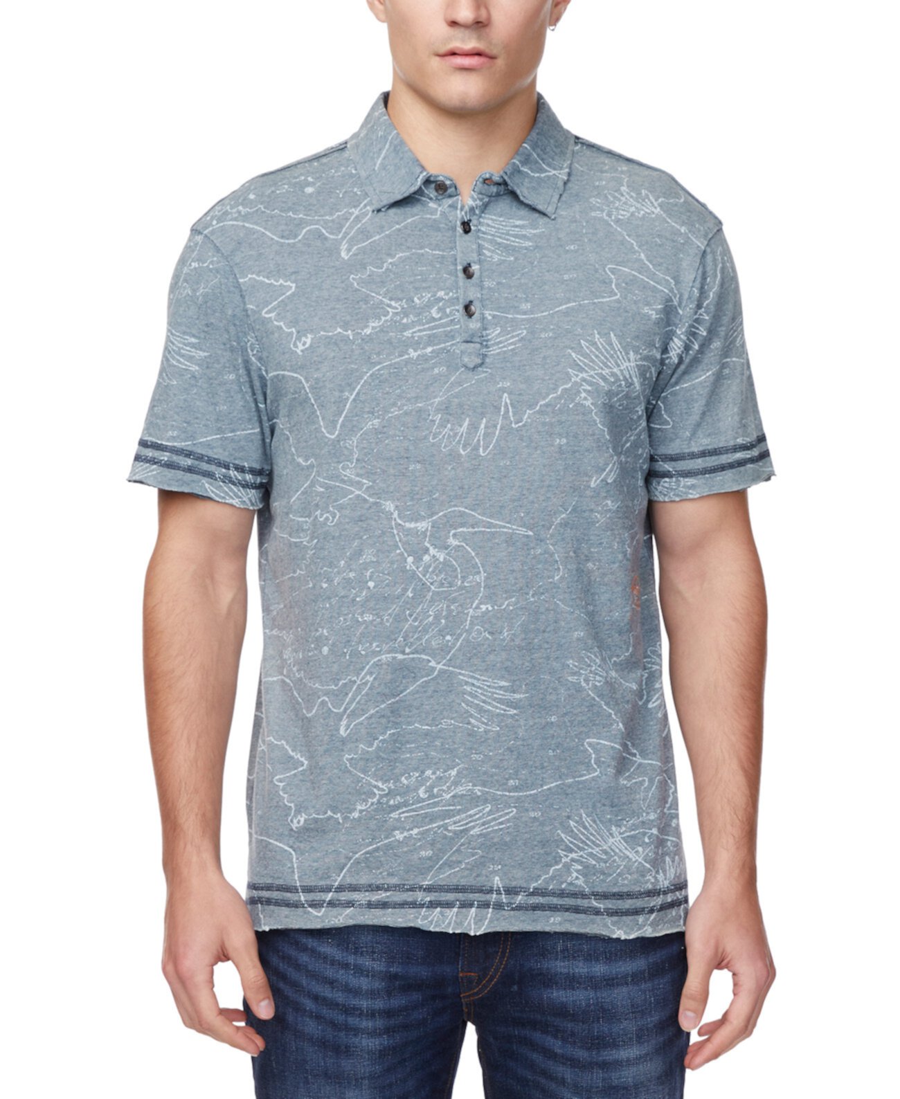Мужская рубашка-поло Komodo с абстрактным орлиным принтом Buffalo