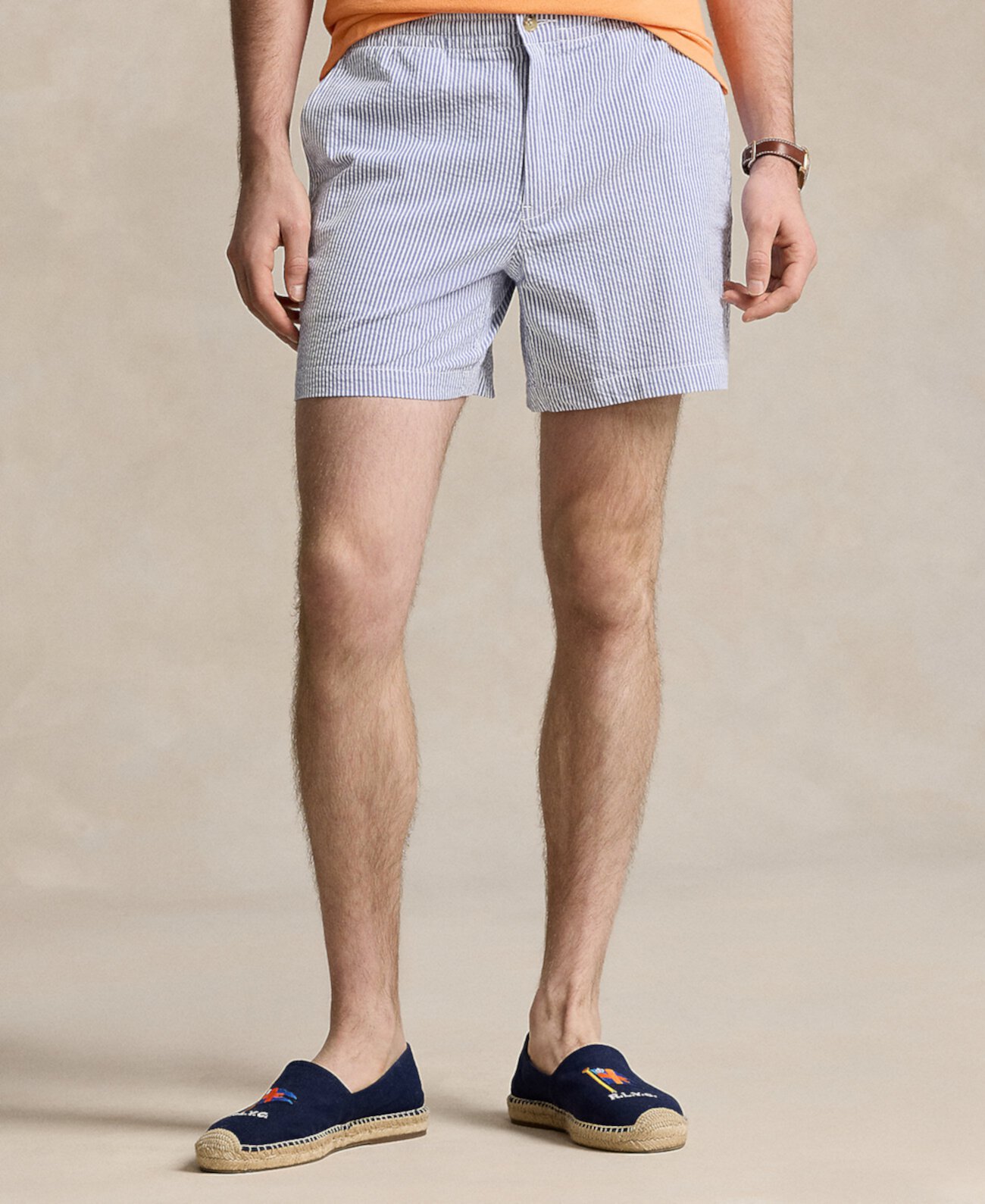 Мужские шорты-поло Prepster из жатого хлопка шириной 6 дюймов Polo Ralph Lauren