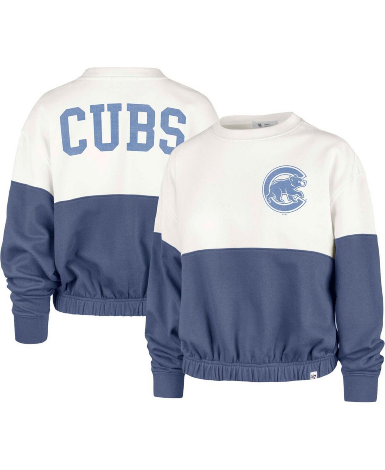 Женский белый пуловер Royal Chicago Cubs Take Two Bonita '47 Brand
