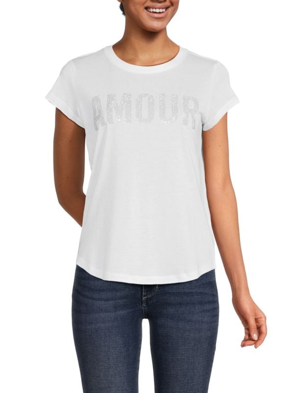 Woop Amour Strass Embellished Tee Zadig & Voltaire