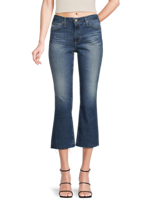 Укороченные джинсы узкого кроя со средней посадкой AG Jeans