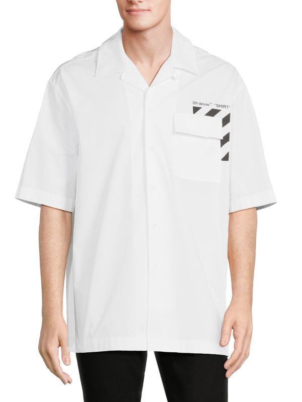 Рубашка Camp с логотипом и графическим принтом Off-White