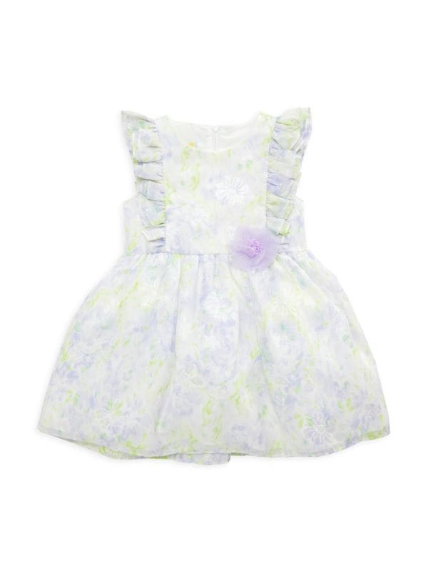 Платье-трапеция с цветочным принтом и рюшами для маленькой девочки Samara