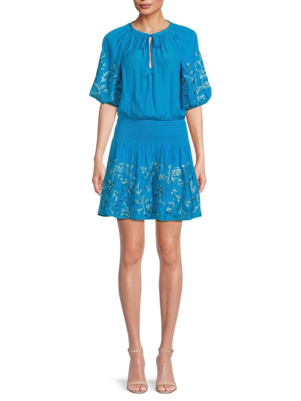 Мини-платье Keanu с цветочным принтом Ramy Brook