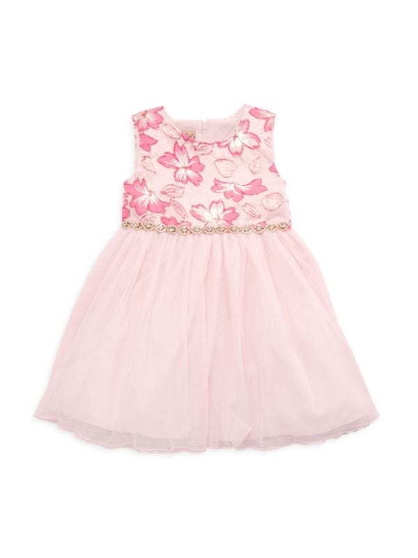 Расклешенное платье с цветочным принтом для маленькой девочки Purple Rose