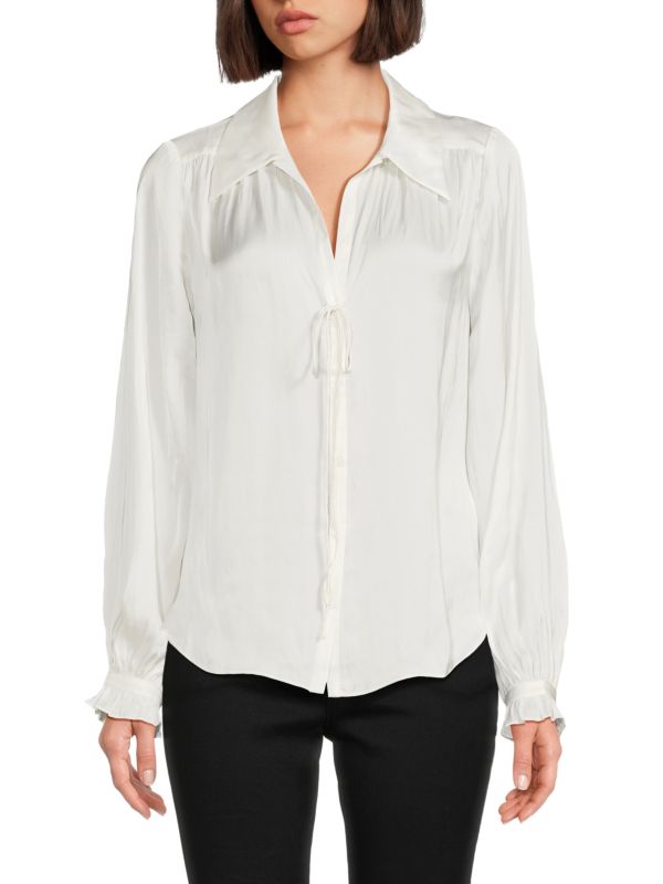Атласная блузка с длинными рукавами Tilan Zadig & Voltaire