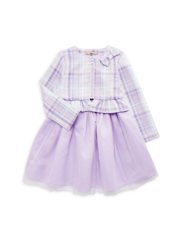 Комплект из двух предметов: платье и куртка для девочки Purple Rose