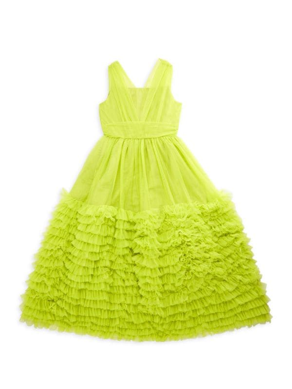 Детское нарядное платье Christian Siriano SL VNECK RUFFLE DRESS Christian Siriano