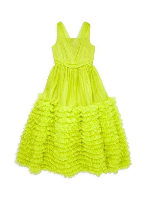 Платье с рюшами для маленьких девочек и девочек Christian Siriano