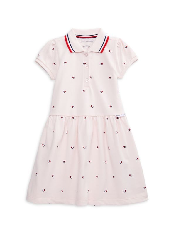 Платье с логотипом для маленьких девочек Tommy Hilfiger