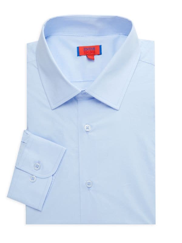 Однотонная классическая рубашка Zanetti