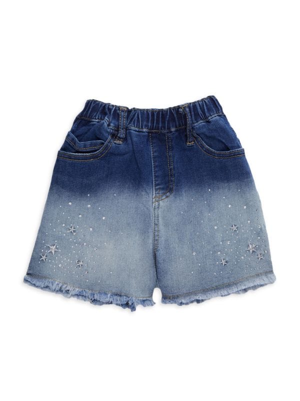 Джинсовые шорты с заклепками со звездами для маленьких девочек DOE A DEAR