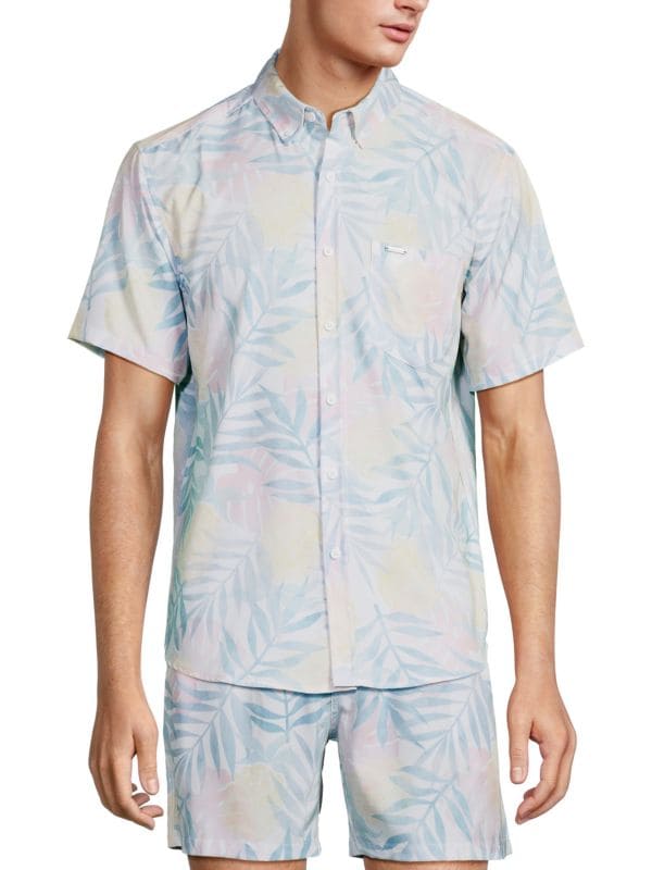 Рубашка с тропическим принтом Vintage Summer