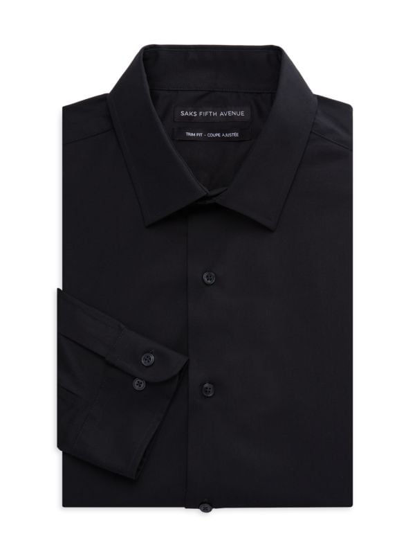 Классическая рубашка на пуговицах Saks Fifth Avenue