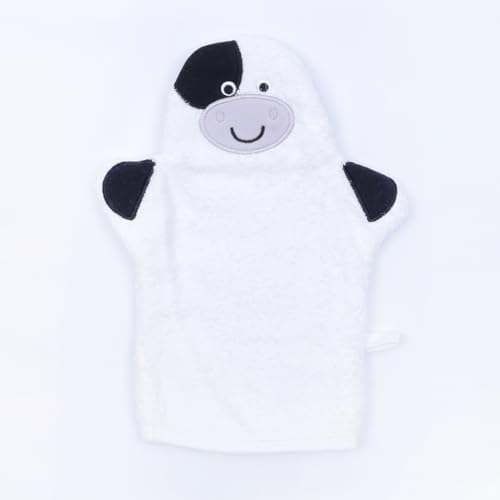 JN&LULU Baby Organics Bath Mitt Toddlers Bath Cotton and Soft Scrub Bathing Loofah (Lion) JN&LULU