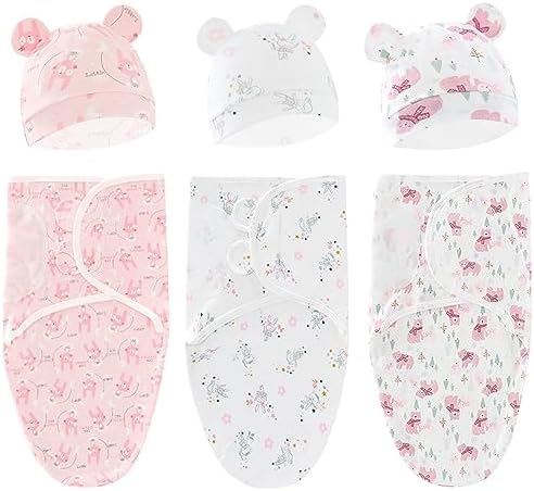 ATONGQI 3-Pack Organic Baby Swaddle Sleep Sacks - Newborn Swaddle Sack - Baby Sleep Sack - Baby Swaddle Blanket Wrap ATONGQI