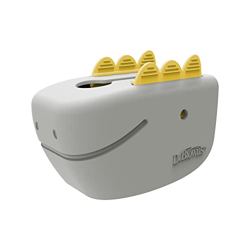 Крышка излива для детской ванночки Dr. Brown’s CleanUp Dino-Soft, мягкая и безопасная для смесителя для ванны, безопасность для детской ванны, не содержит BPA, сертифицированный нейтральный пластик Dr. Brown's