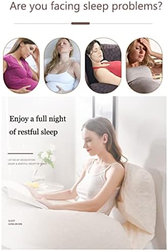 Подушка для беременных G-образная подушка для тела для беременных. Съемная и свободно комбинируемая многофункциональная подушка для грудного вскармливания. Поддержка тела на 360° (цвет: серо-синий, размер: 150x80 см) ZYYWX