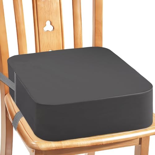 Сиденье-подставка для кухонного стула - Нескользящее для малышей Портативное сиденье, увеличивающее рост. Мощная опорная подушка сиденья. ПУ. Легко чистится. Съемное моющееся сиденье-подушка для обеденного стола. CAVWVTYU