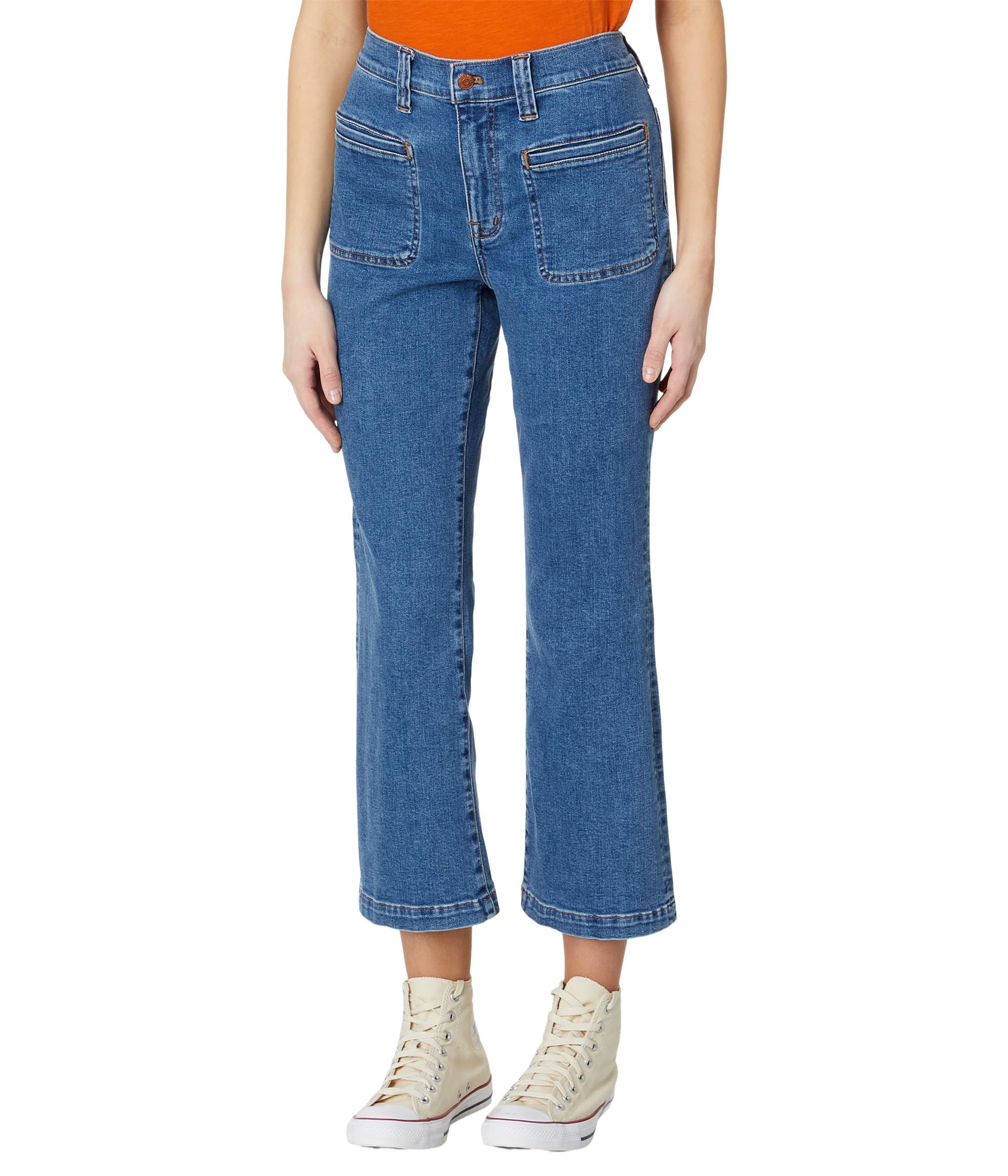 Укороченные джинсы Kick Out цвета Elkton Wash: Seam Edition Madewell