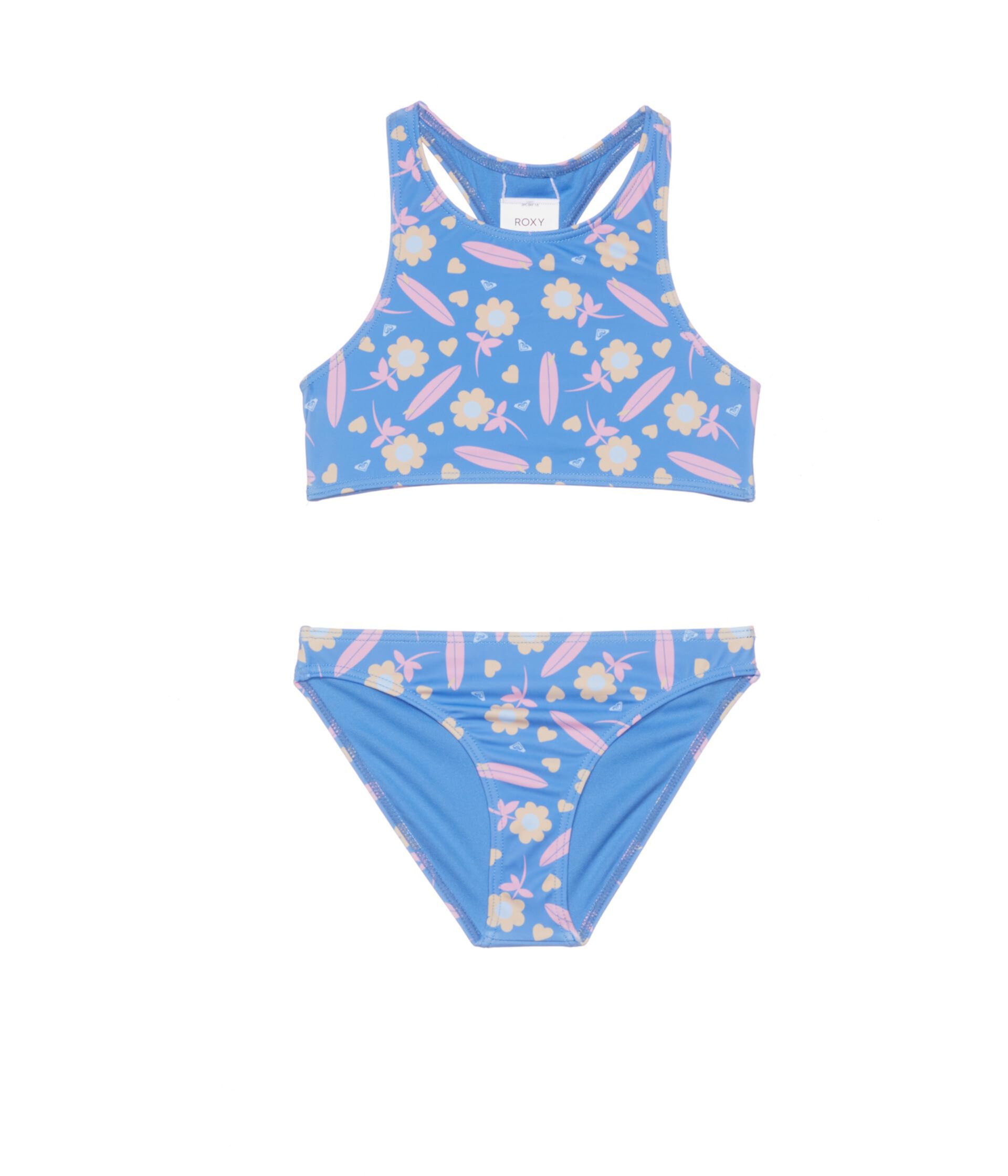 Купальник Roxy Kids Для девочек Lorem Crop Top Swimsuit Set Roxy Kids