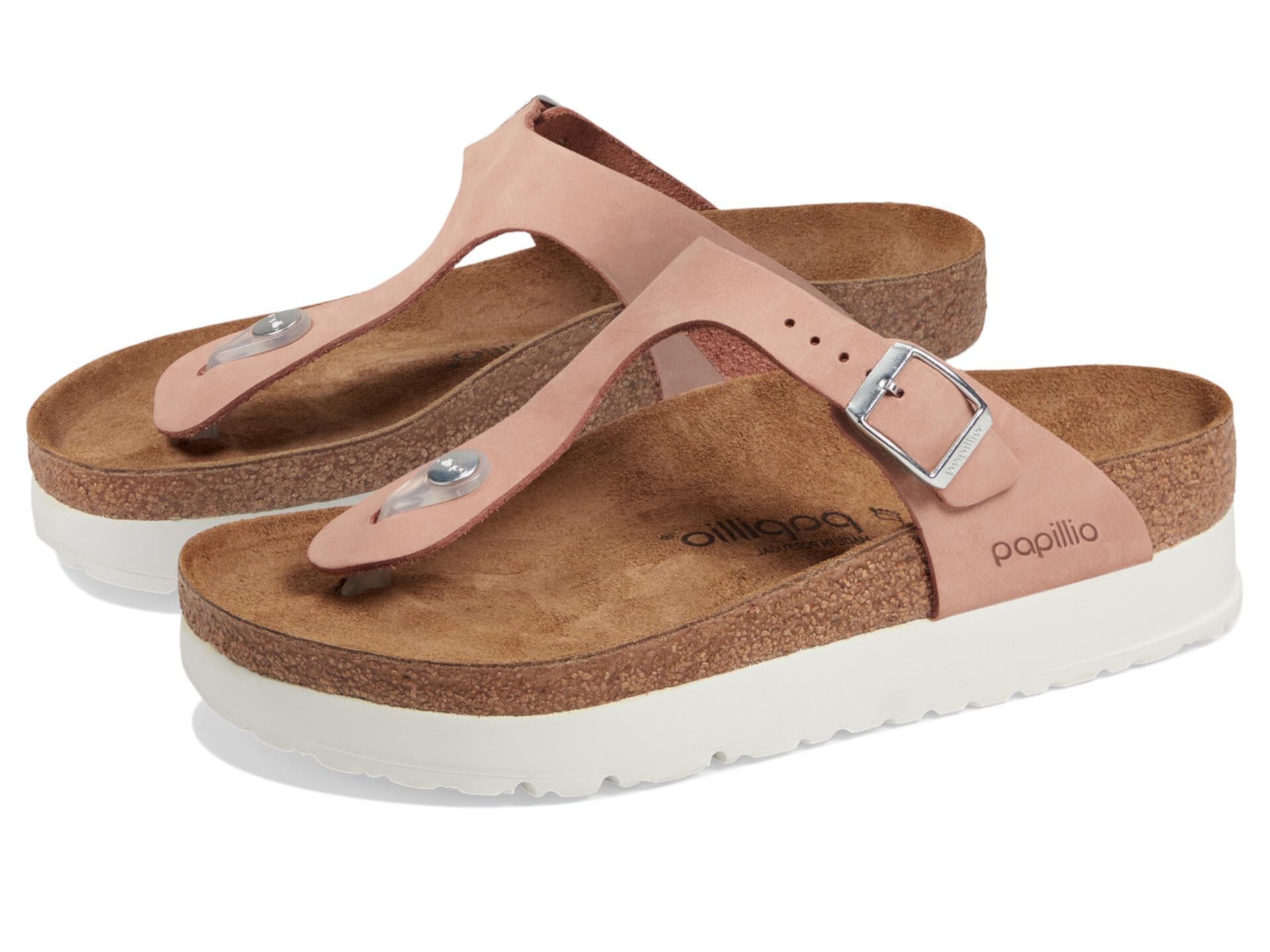 Женские сандалии Papillio Gizeh от Birkenstock с платформой и контурной пробковой подошвой Birkenstock