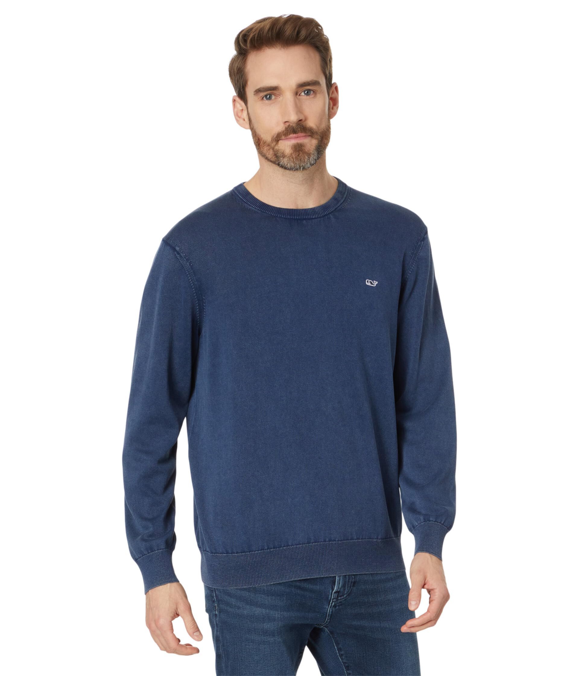 Мужской Пуловер Vineyard Vines Garment-Dye Cotton Crew Vineyard Vines