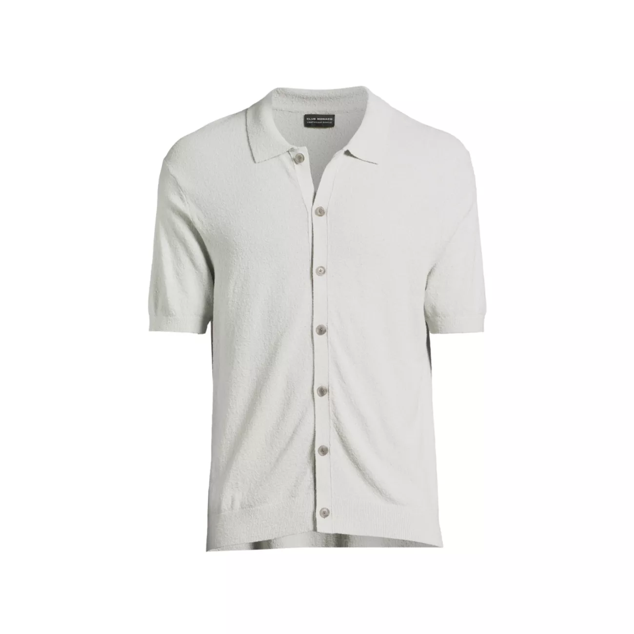 Мужская Повседневная рубашка CLUB MONACO Cotton-Blend Bouclé Polo Shirt Club Monaco