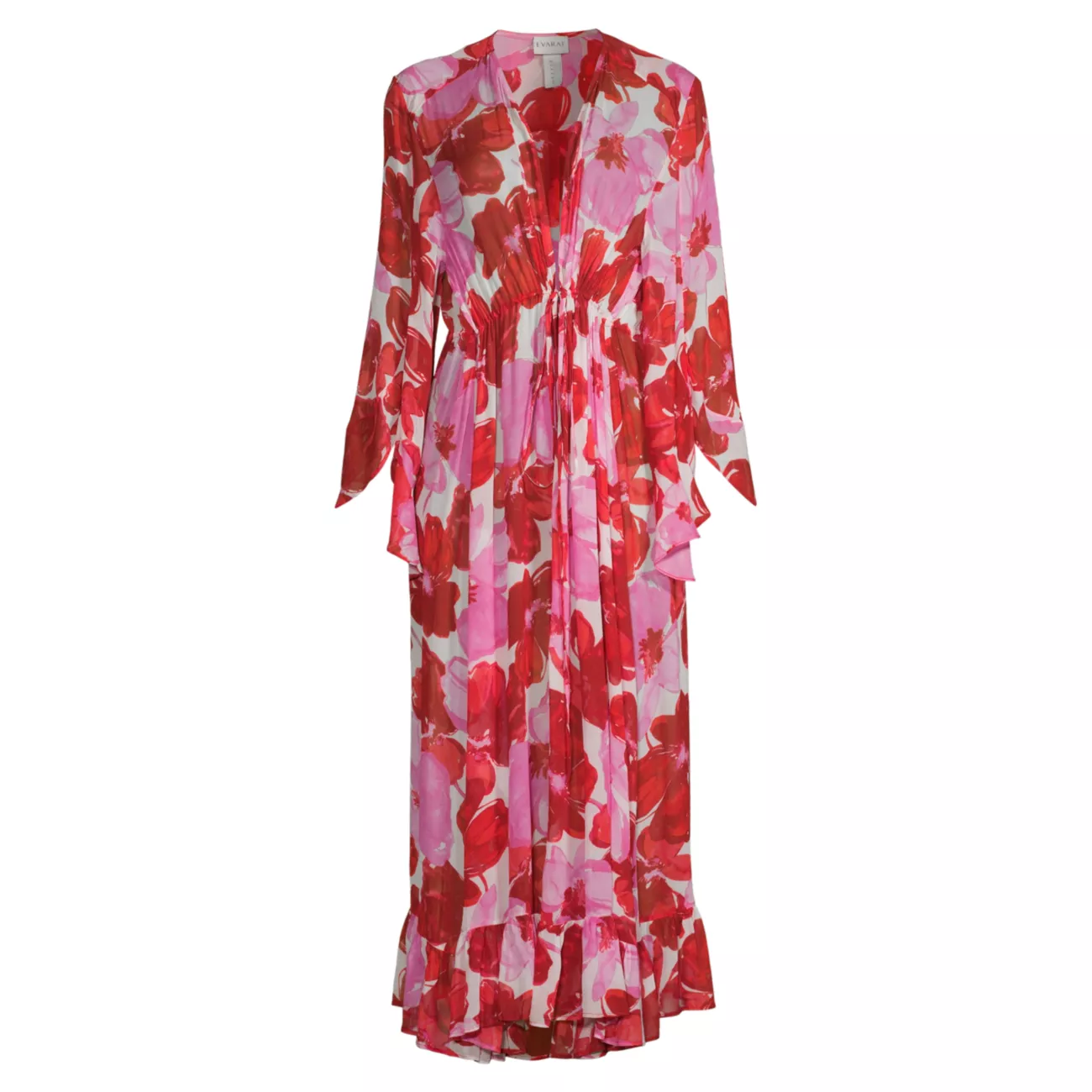 Платье-кафтан Summer Reverie Arna с цветочным принтом и жоржеттой Evarae