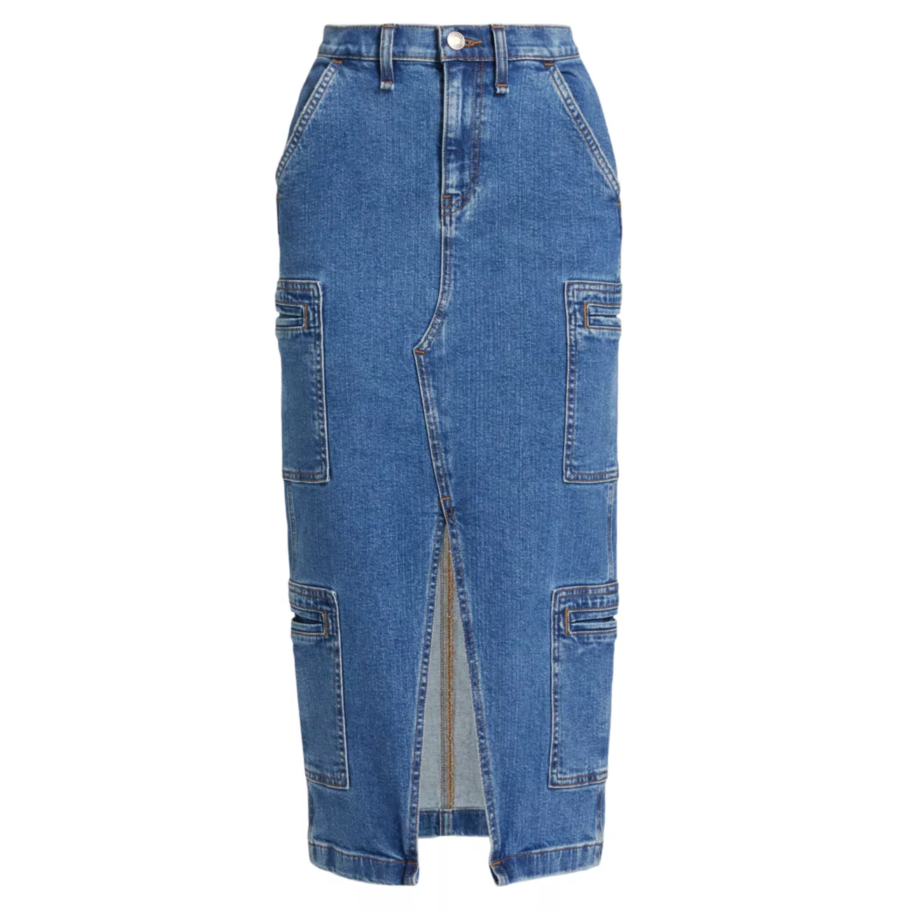 Джинсовая юбка-карго Hudson Jeans