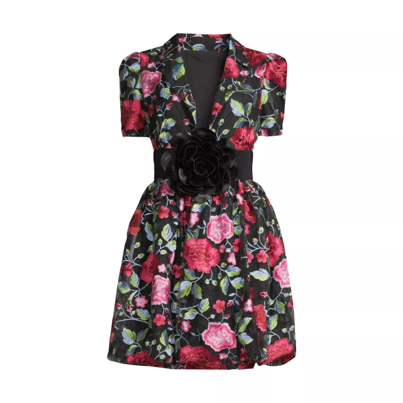 Блейзер с цветочным принтом и розеткой, мини-платье с поясом ONE33 SOCIAL