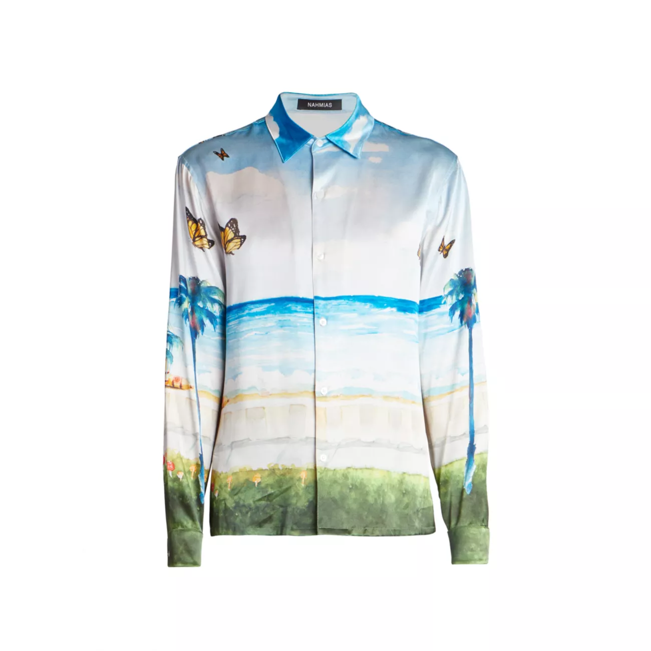 Butterfly Beach Button-Front Shirt Nahmias