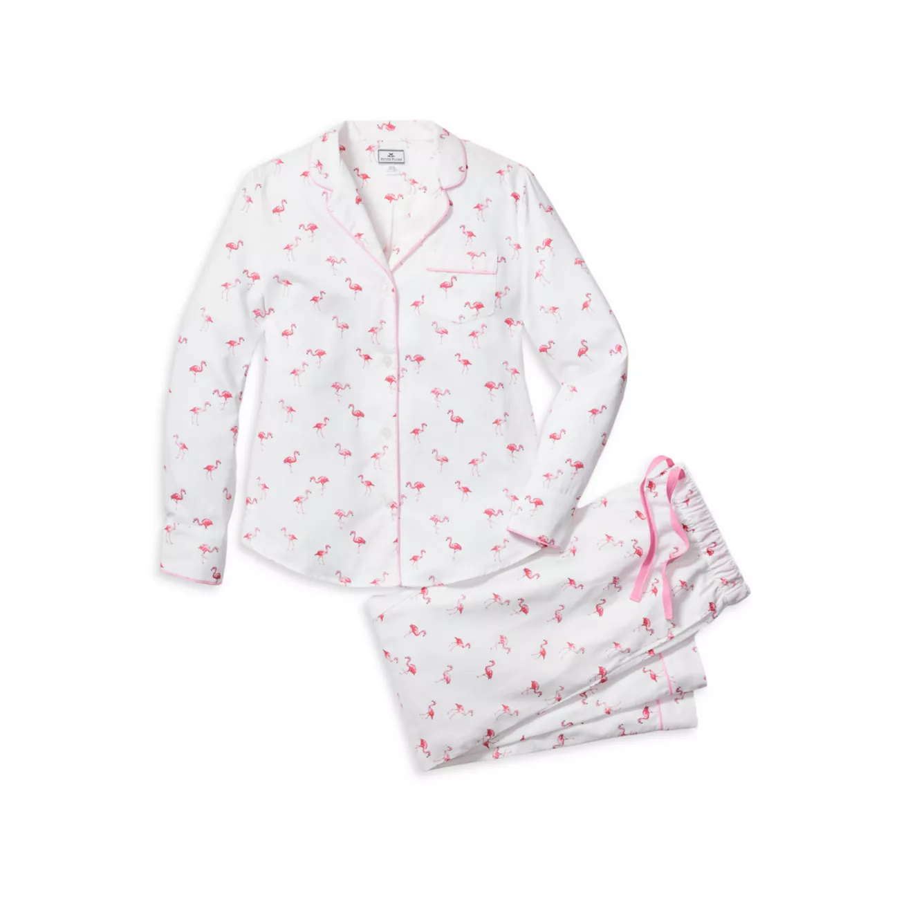 Хлопковая пижама с фламинго Petite Plume