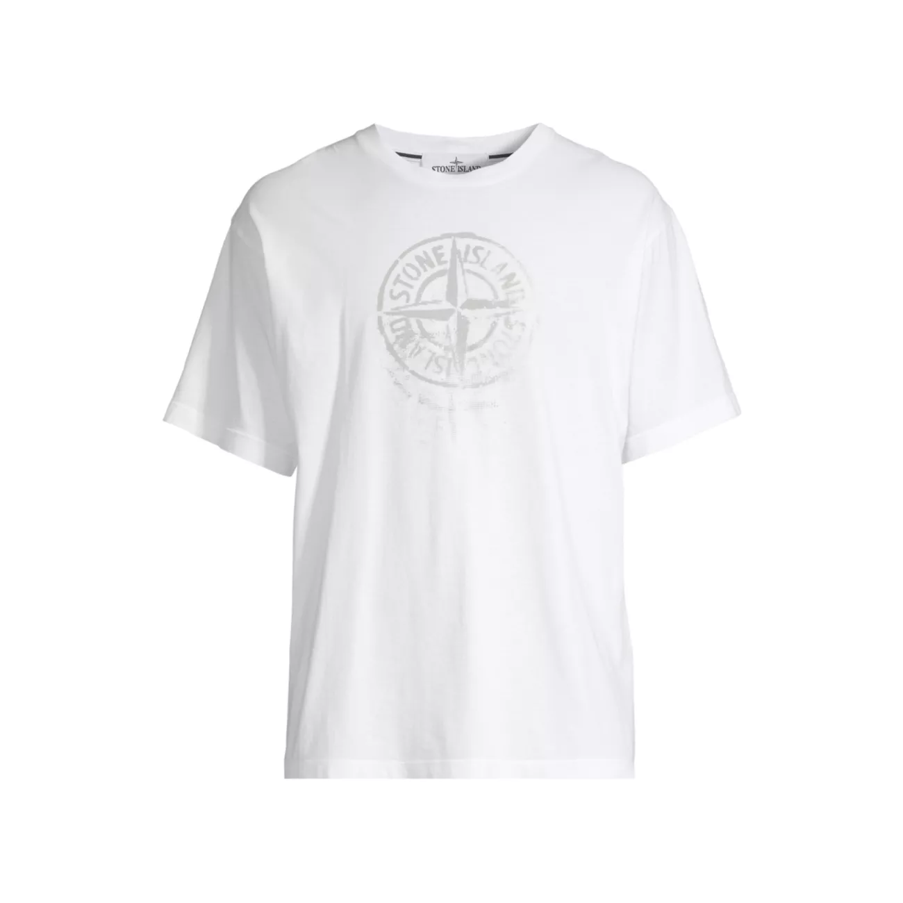 Хлопковая футболка со светоотражающим компасом Stone Island