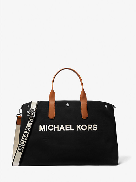 Большая большая сумка-тоут Brooklyn из хлопковой парусины Michael Kors Mens
