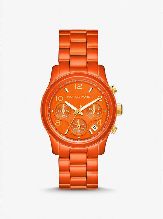 Оранжевые часы Runway ограниченной серии Michael Kors