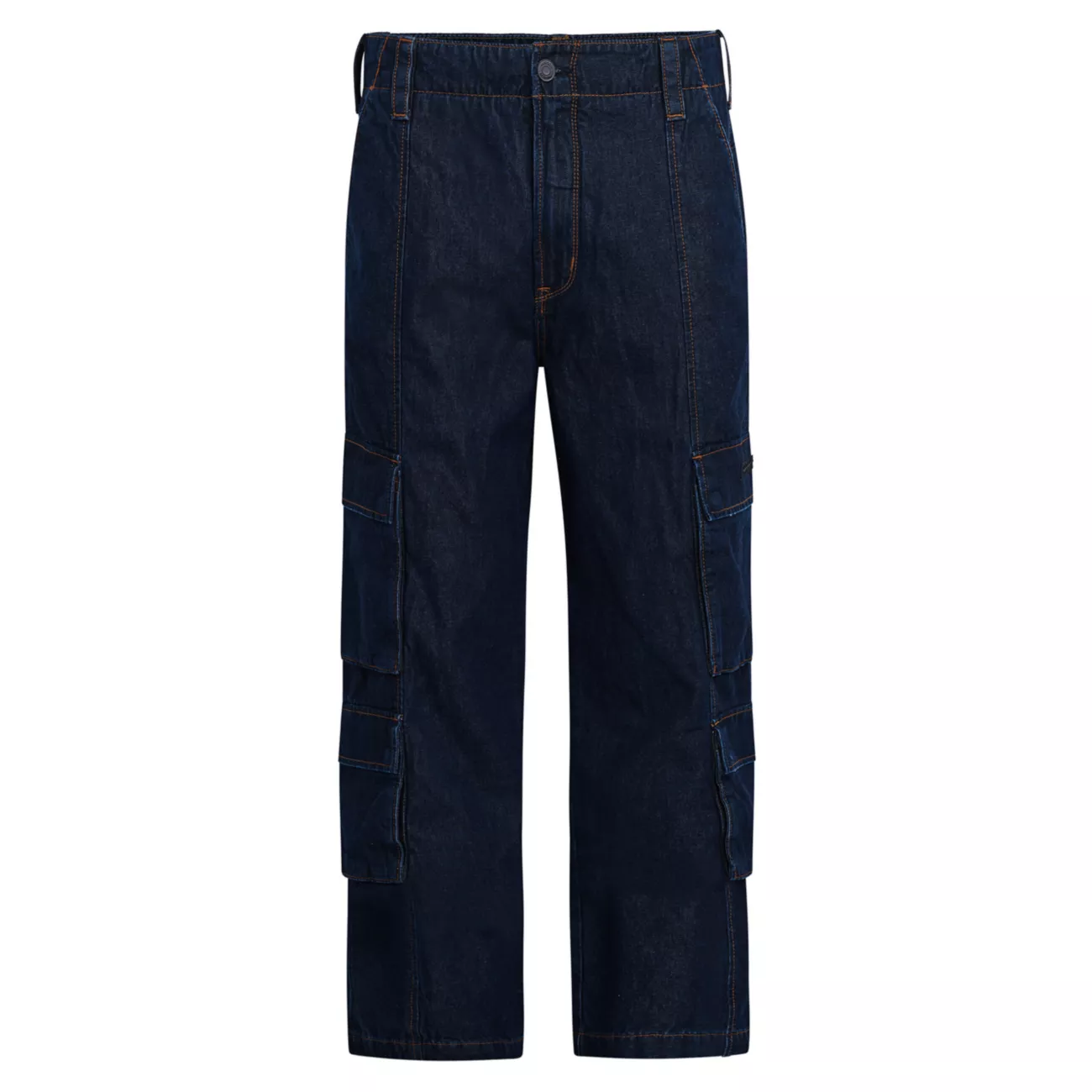 Джинсовые широкие брюки-карго Hudson Jeans