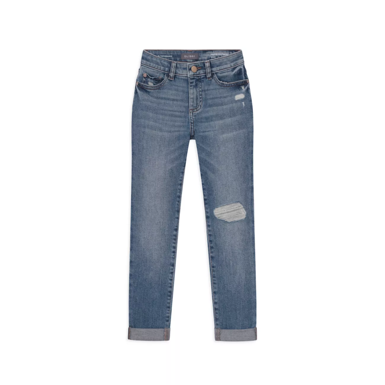 Little Kid's Harper Distressed Stretch Slim Jeans DL1961