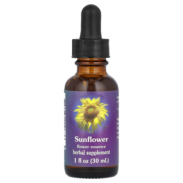 Sunflower, Цветочная эссенция, 1 жидкая унция (30 мл) Flower Essence
