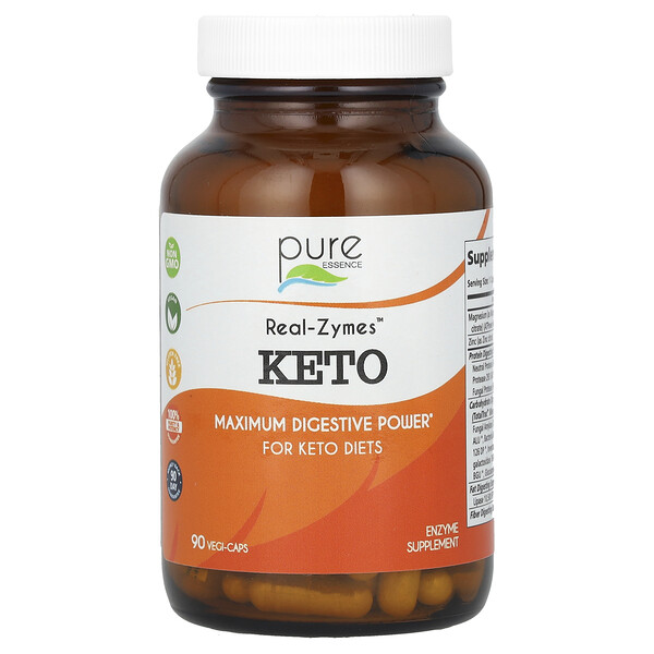 Real-Zymes Keto - 90 вегетарианс. капсул - Pure Essence Pure Essence