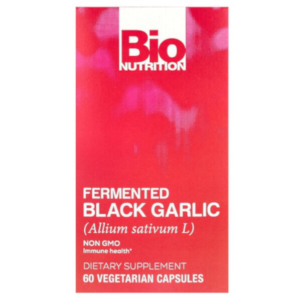 Ферментированный черный чеснок - 60 вегетарианских капсул - Bio Nutrition Bio Nutrition