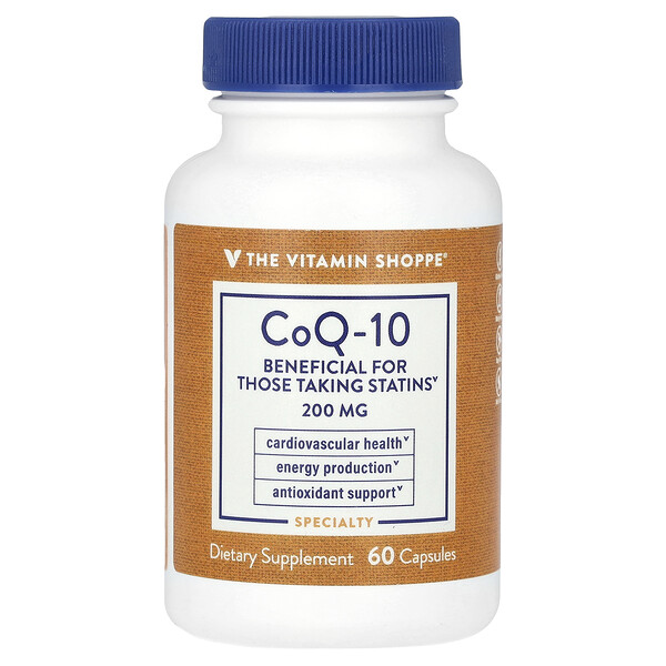 CoQ-10, 200 мг, 60 капсул The Vitamin Shoppe