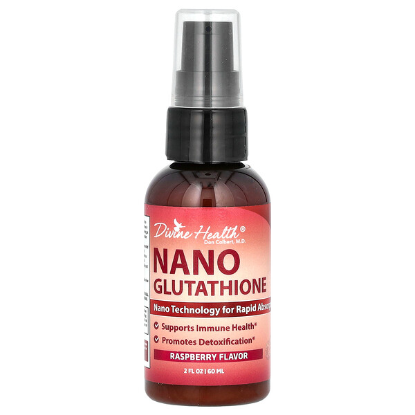 Nano Glutathione, Малина - 60 мл - Divine Health Divine Health